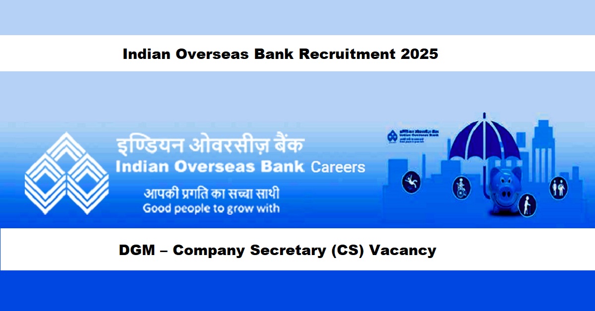 Indian Overseas Bank Recruitment 2025
