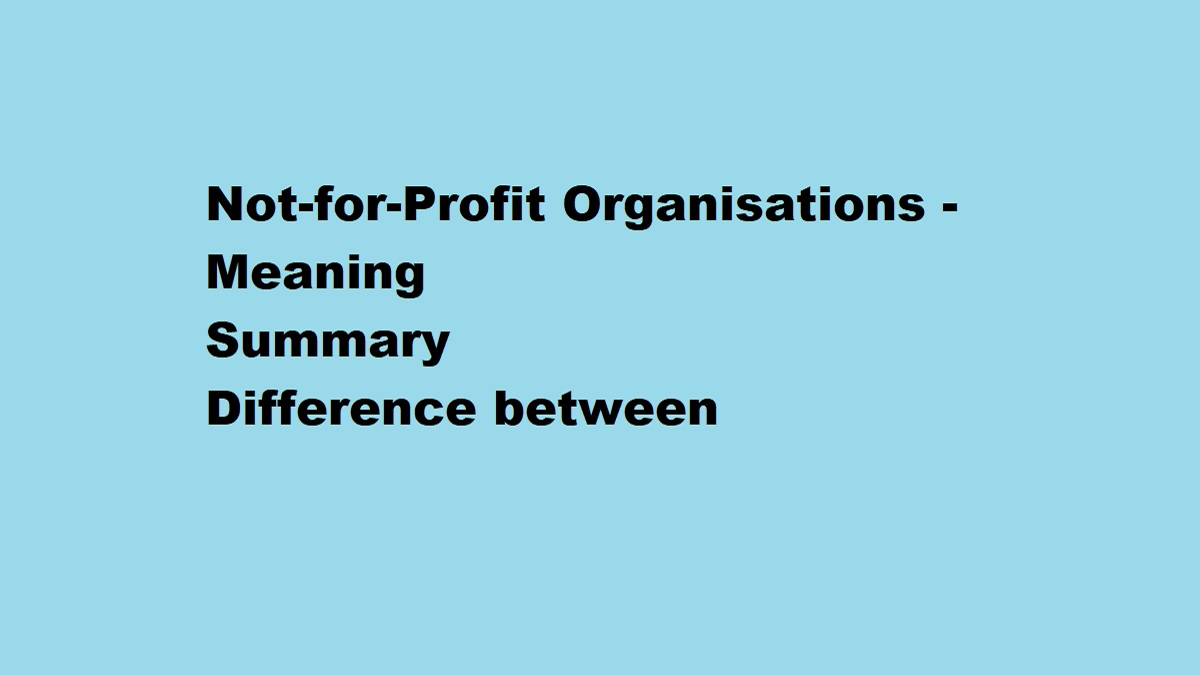 non profit organisation